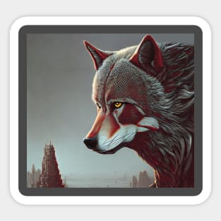 Wolf Sticker